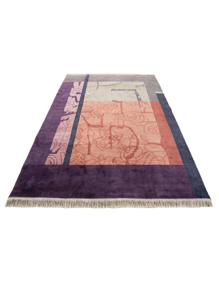 Detail image of 6' 6 x 9' 1 Hand Knotted Tibet Wool Rug