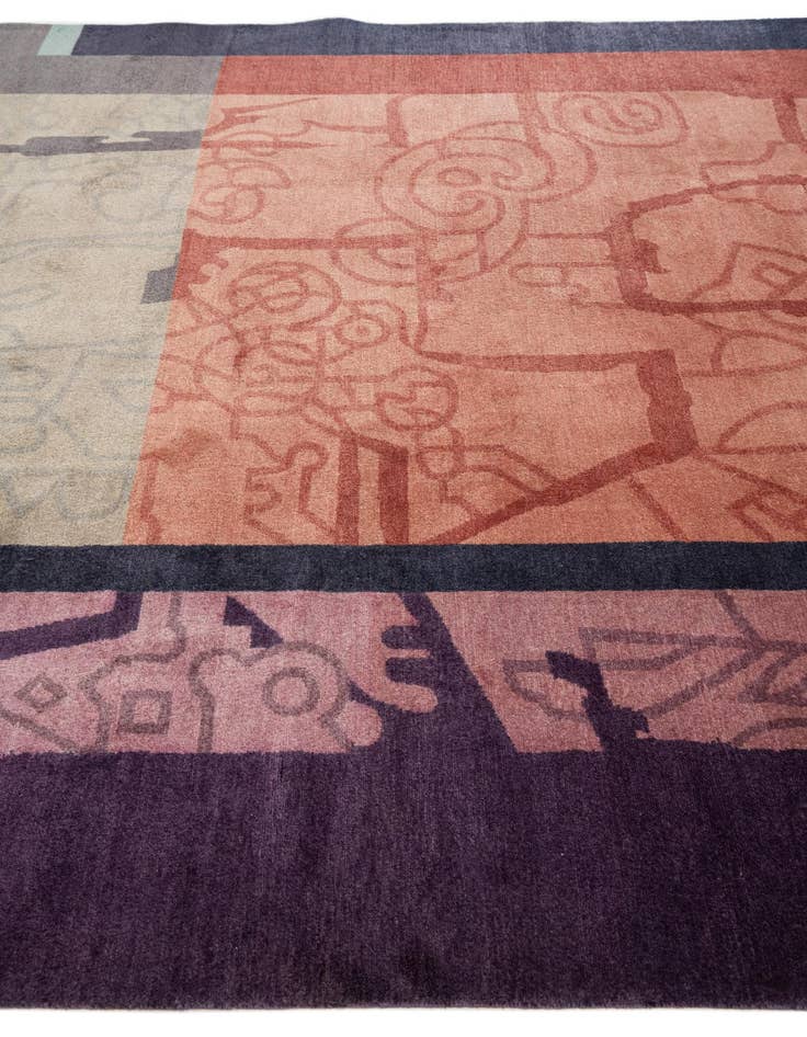 Detail image of 6' 6 x 9' 1 Hand Knotted Tibet Wool Rug