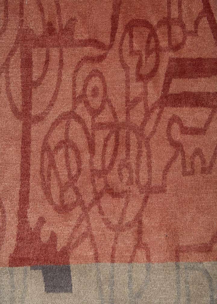 6' 6 x 9' 1 Hand Knotted Tibet Wool Rug