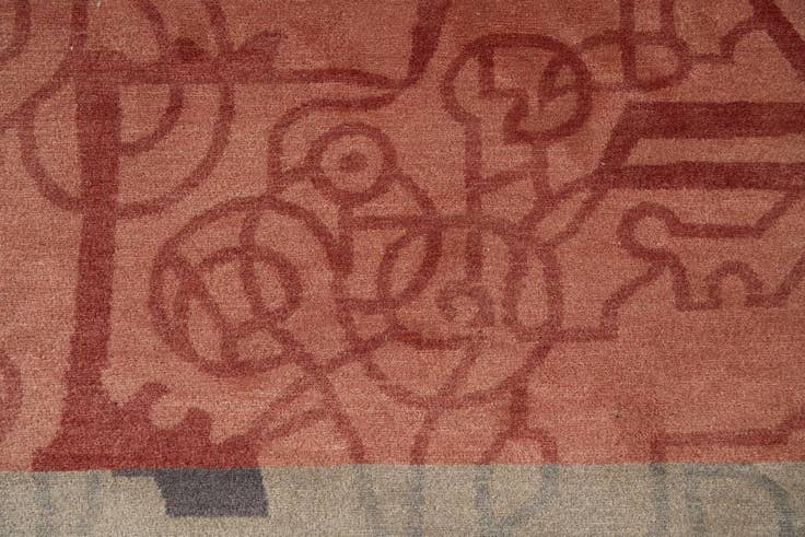 Detail image of 6' 6 x 9' 1 Hand Knotted Tibet Wool Rug