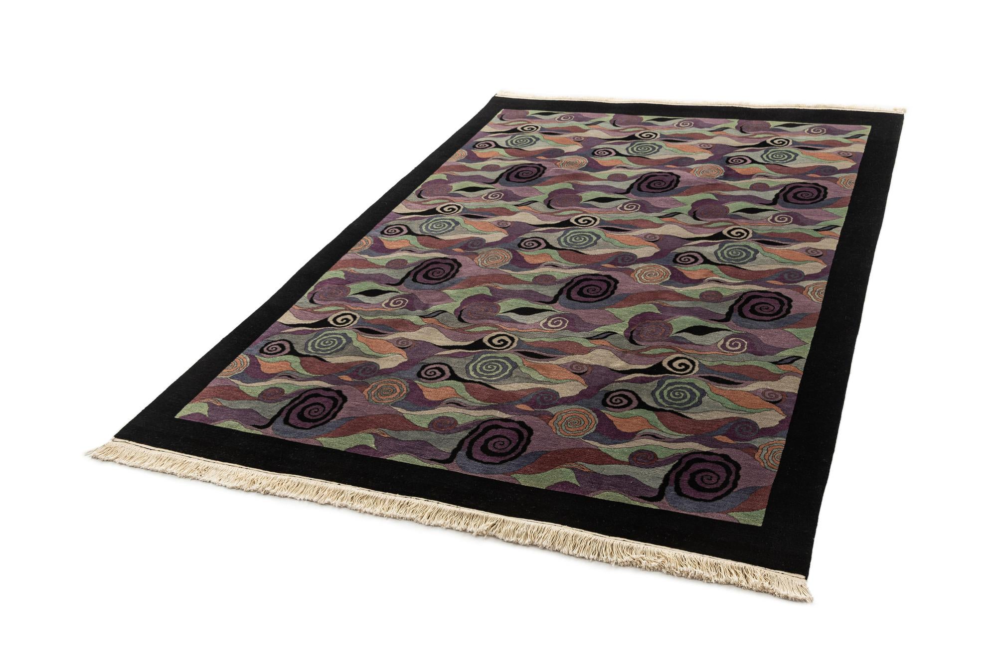 6' 7 x 9' 6 Hand Knotted Tibet Wool Rug