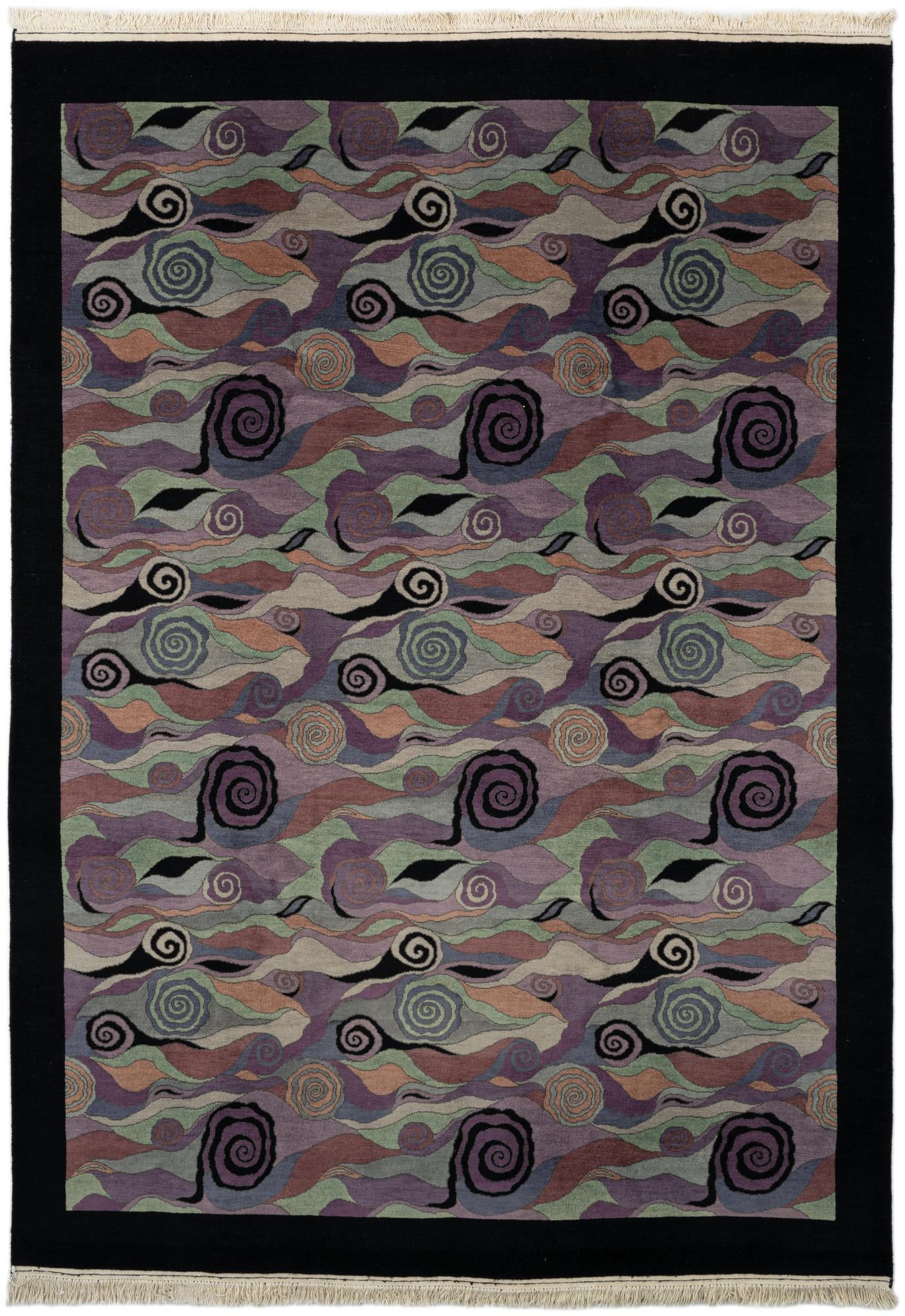 6' 7 x 9' 6 Hand Knotted Tibet Wool Rug