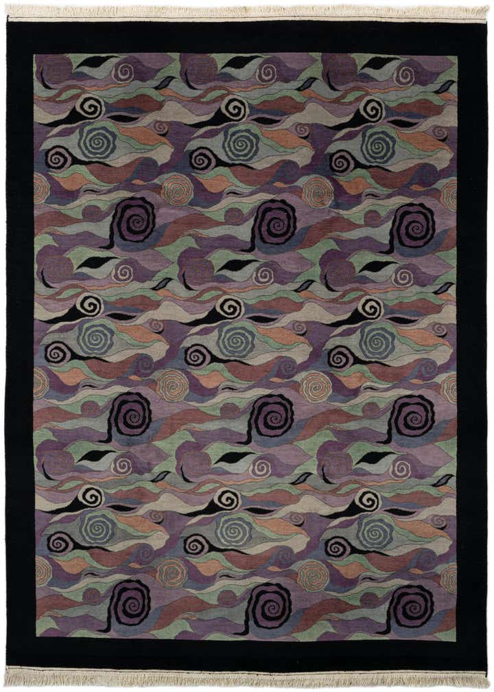 6' 7 x 9' 6 Hand Knotted Tibet Wool Rug