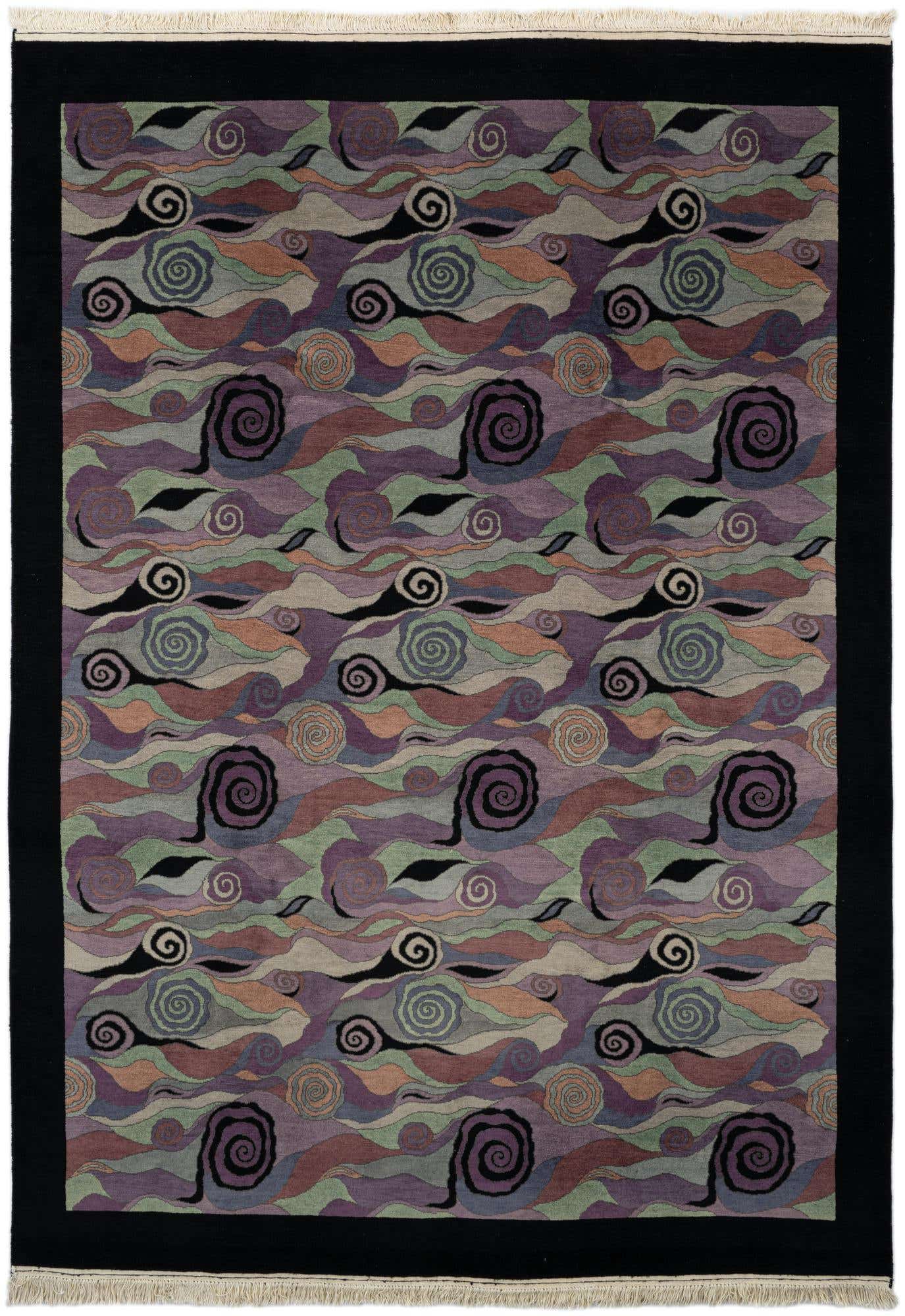 6' 7 x 9' 6 Hand Knotted Tibet Wool Rug