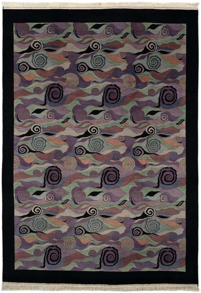 6' 7 x 9' 6 Hand Knotted Tibet Wool Rug