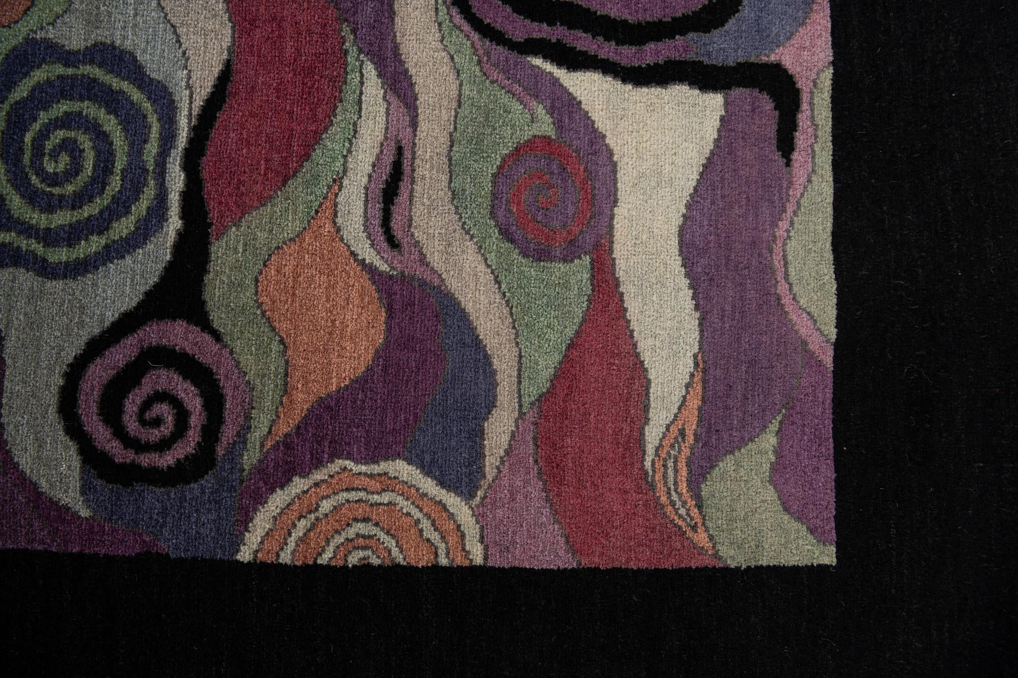 6' 7 x 9' 8 Hand Knotted Tibet Wool Rug
