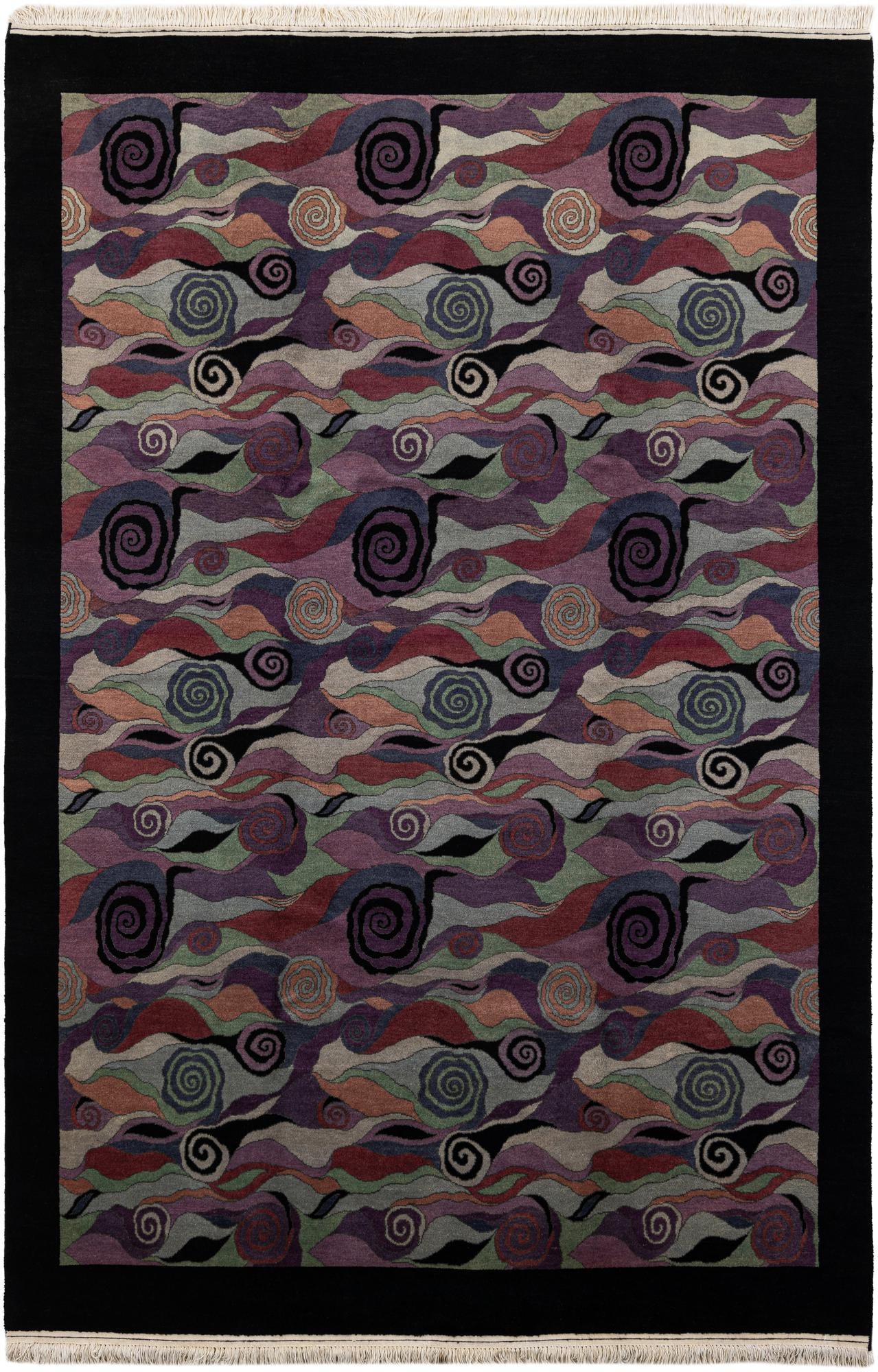 6' 7 x 9' 8 Hand Knotted Tibet Wool Rug