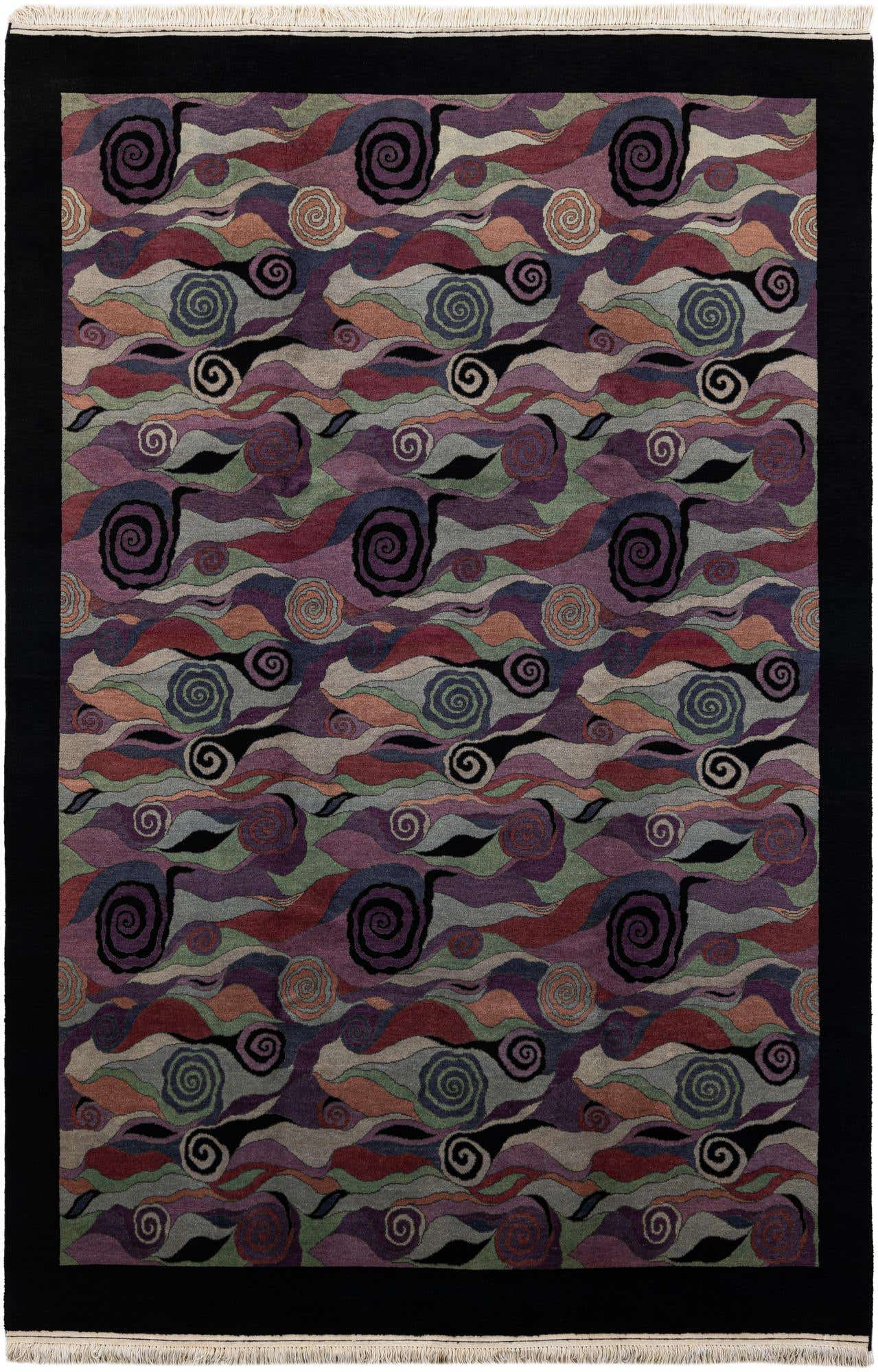 6' 7 x 9' 8 Hand Knotted Tibet Wool Rug