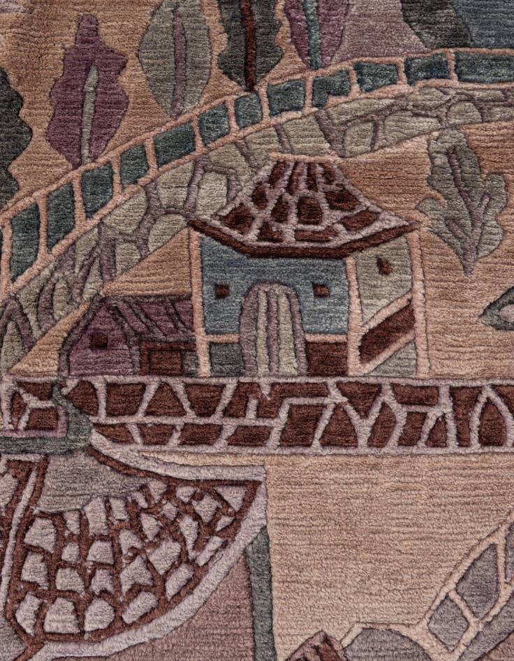 Detail image of 10' x 12' 11  Hand Knotted Tibet Wool Rug