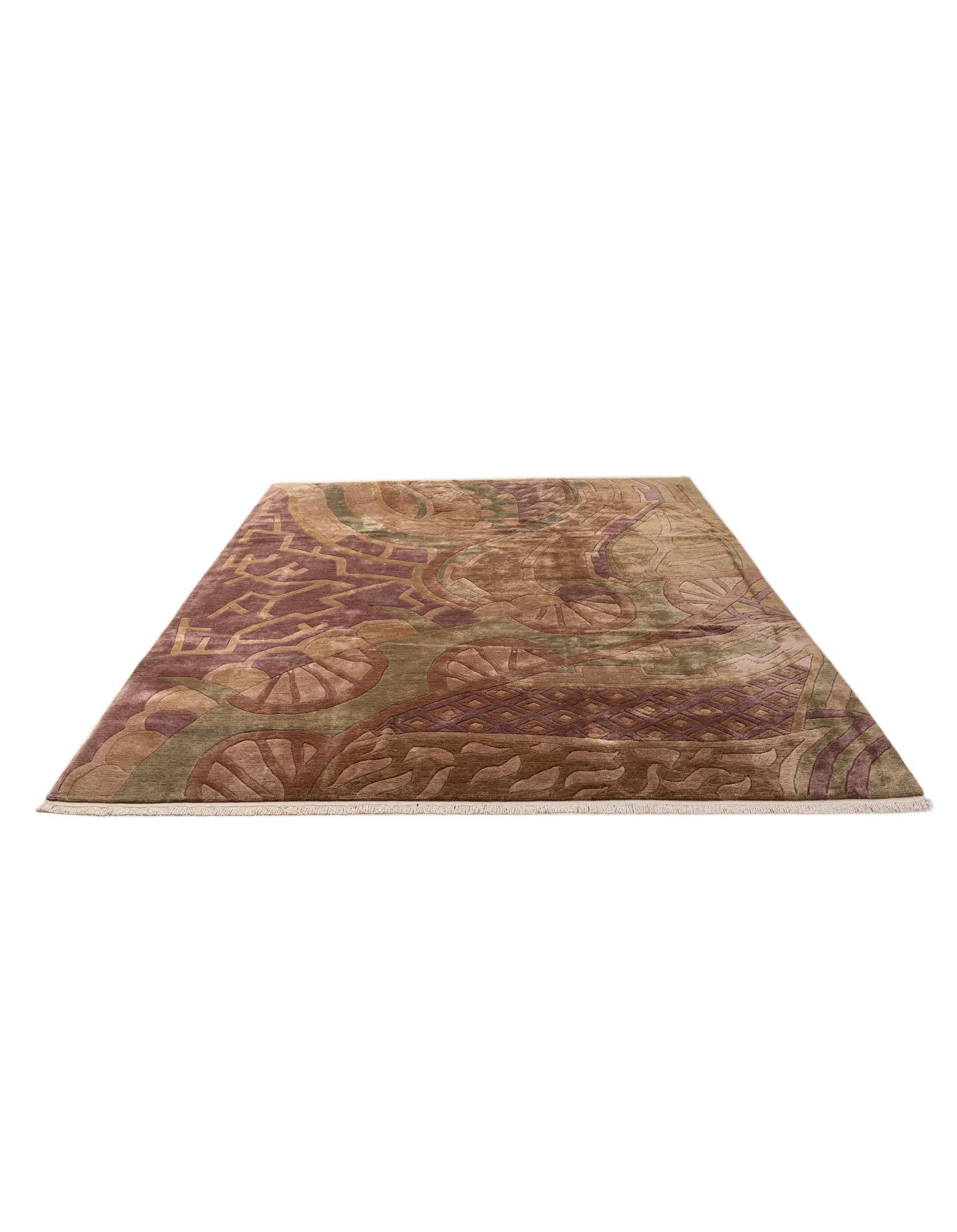 8' 2 x 11' 7 Hand Knotted Tibet Wool Rug