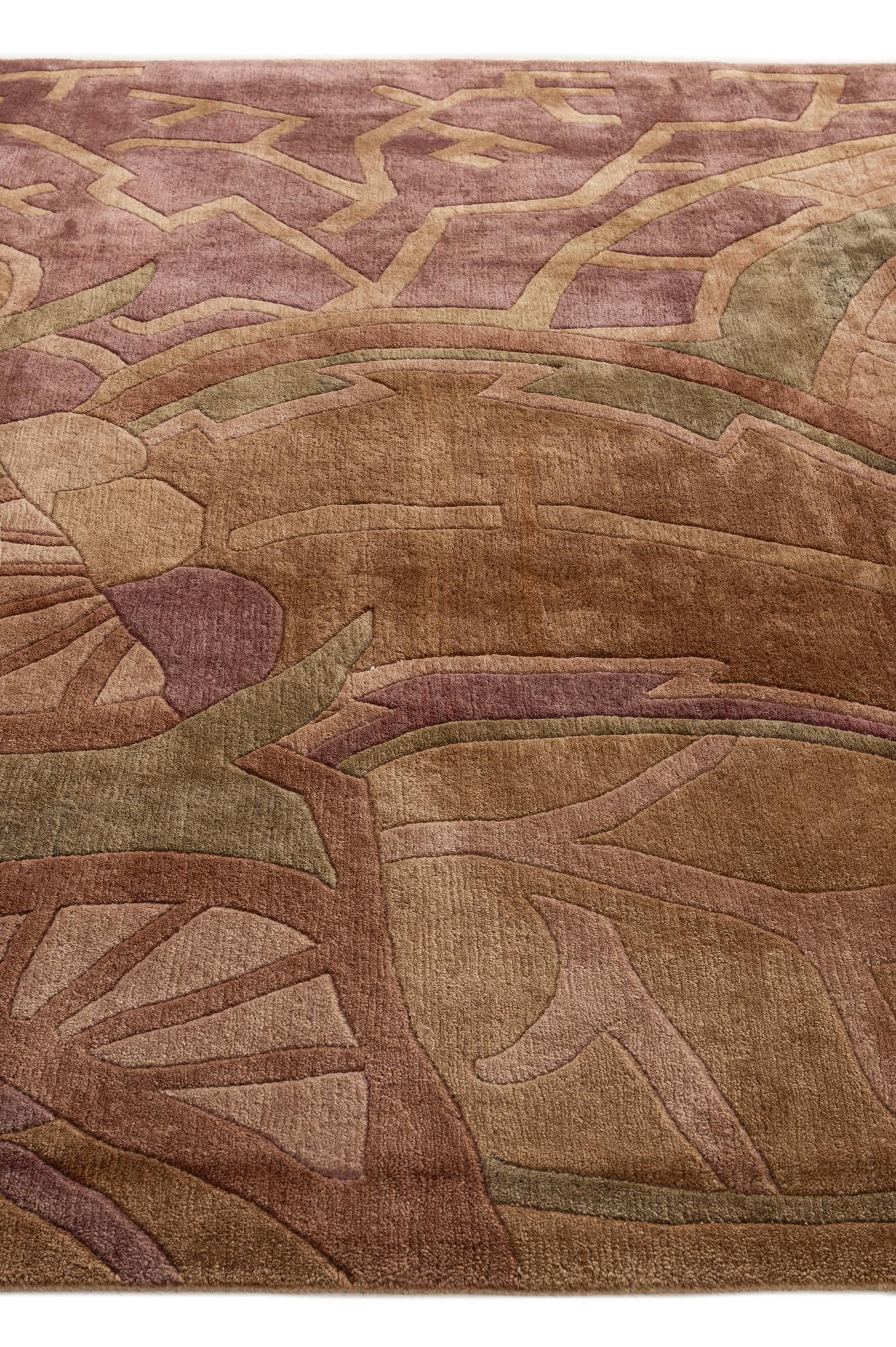 8' 2 x 11' 7 Hand Knotted Tibet Wool Rug