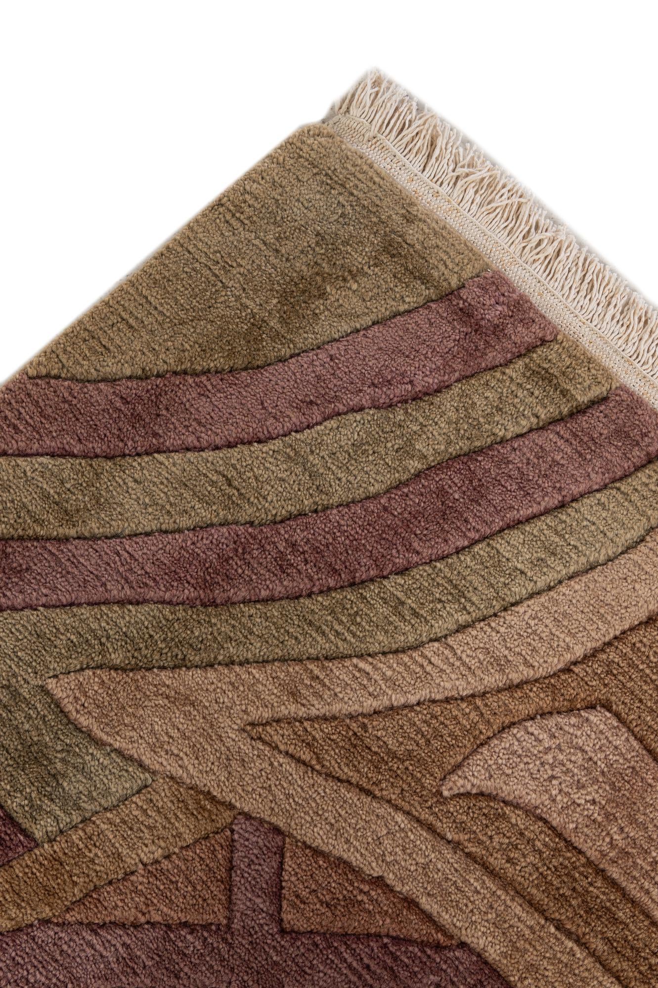 8' 2 x 11' 7 Hand Knotted Tibet Wool Rug