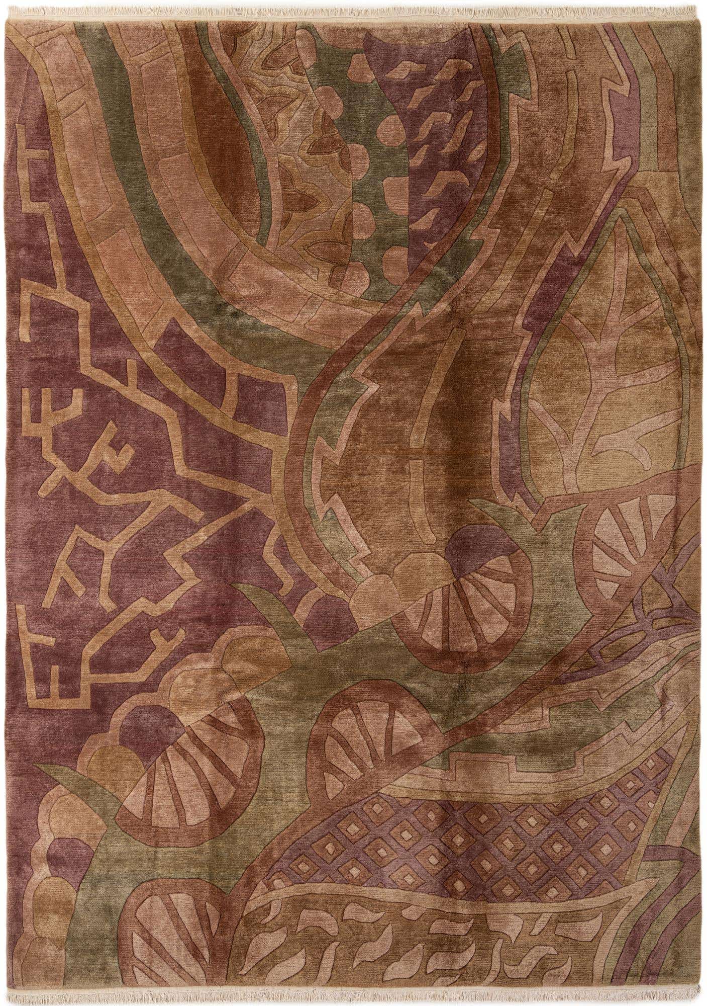 8' 2 x 11' 7 Hand Knotted Tibet Wool Rug