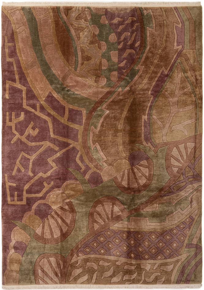 Detail image of 8' 2 x 11' 7 Hand Knotted Tibet Wool Rug