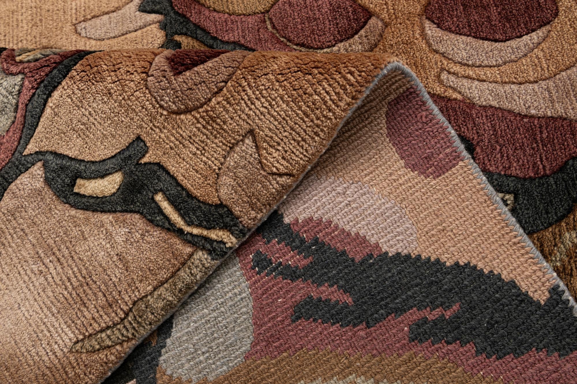 4' x 5' 8 Hand Knotted Tibet Wool Rug