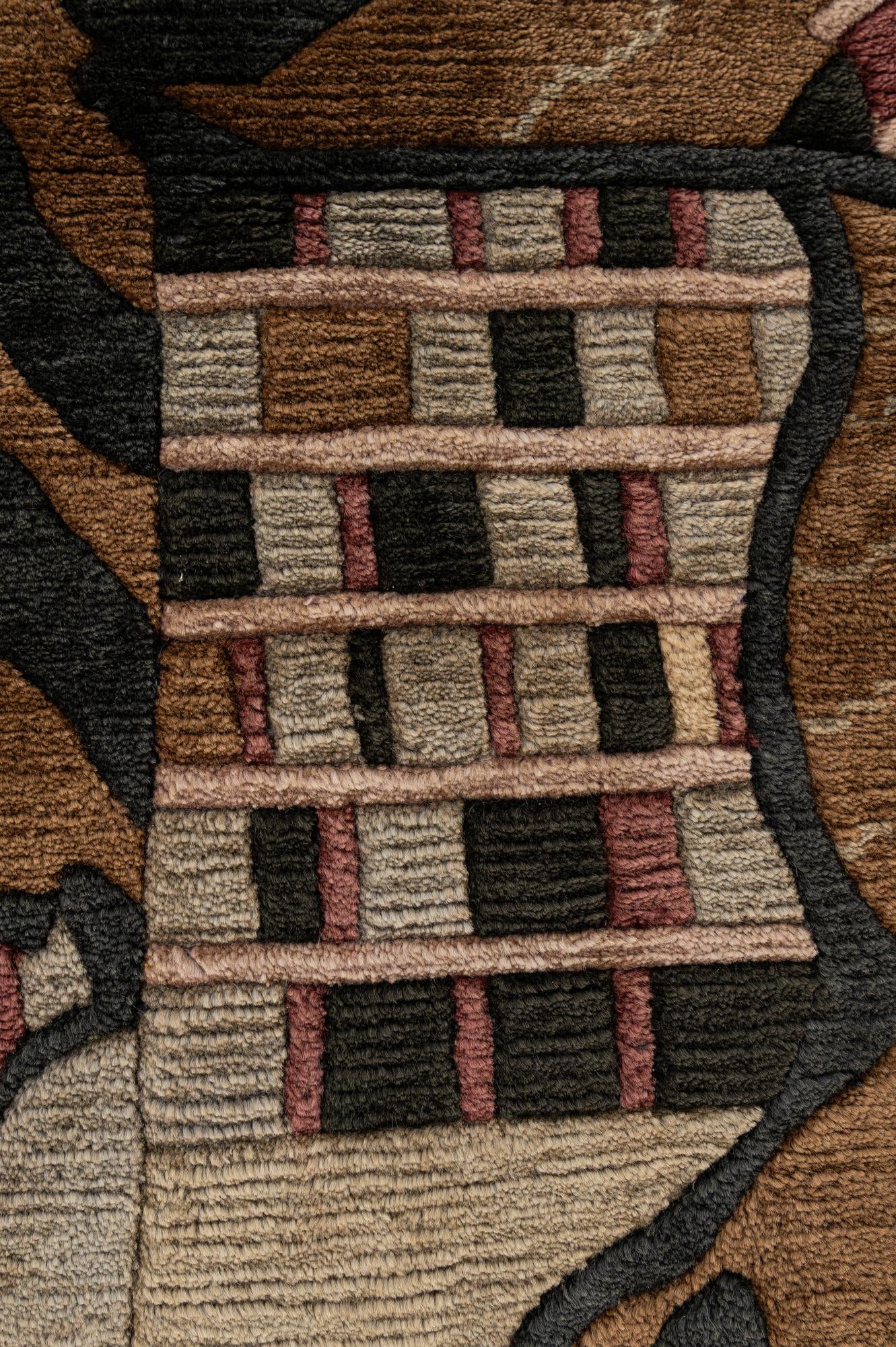 4' x 5' 8 Hand Knotted Tibet Wool Rug
