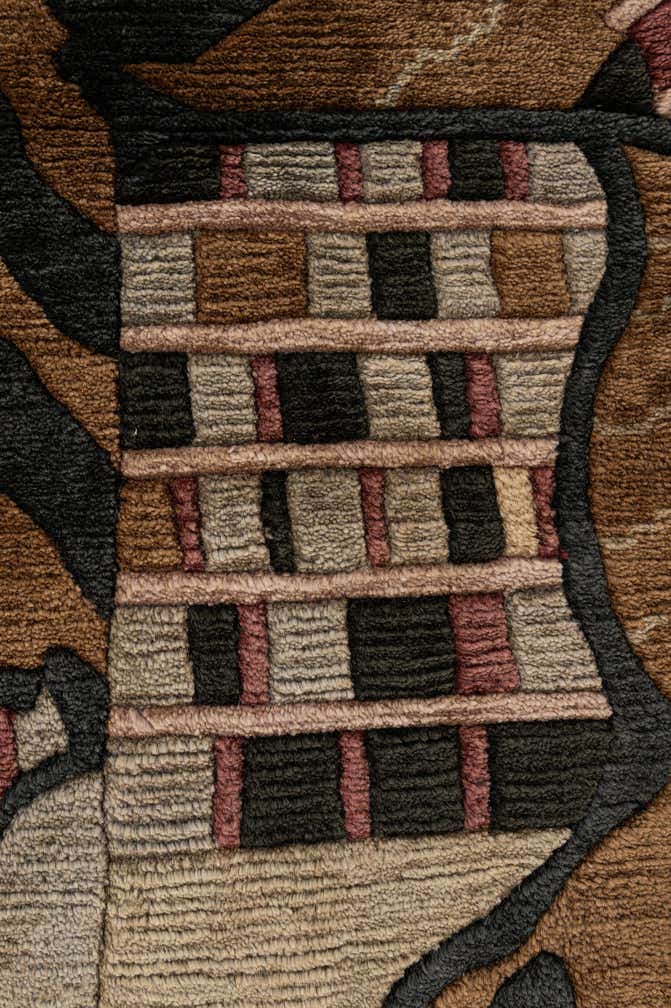 4' x 5' 8 Hand Knotted Tibet Wool Rug