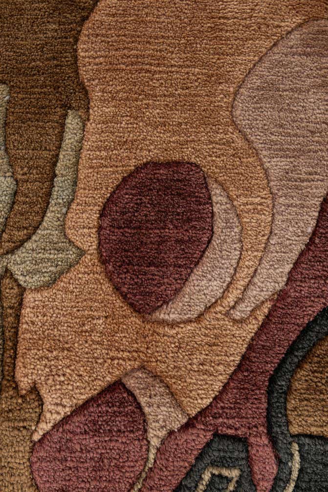 4' x 5' 8 Hand Knotted Tibet Wool Rug