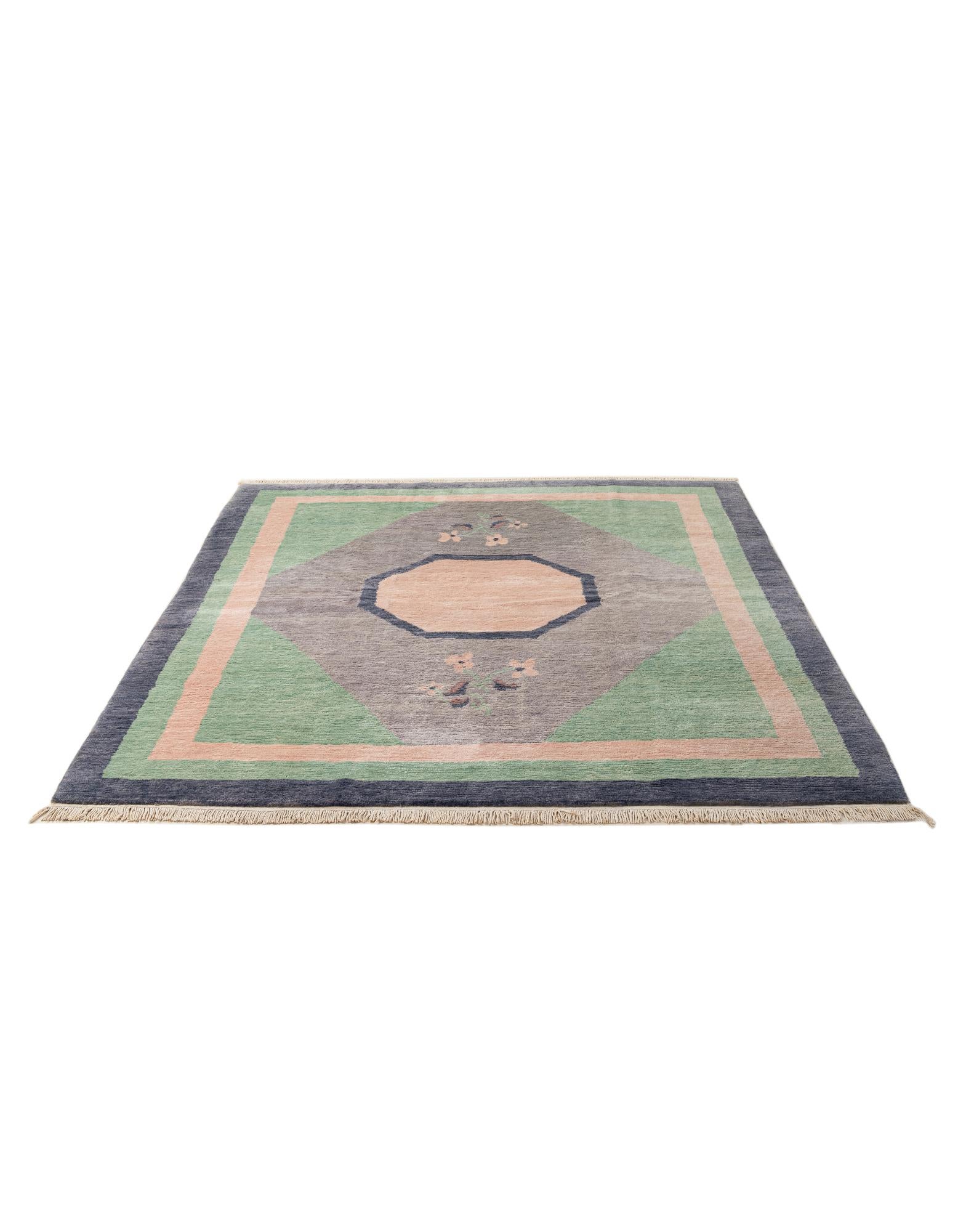 6' 8 x 8' 4 Hand Knotted Tibet Wool Rug