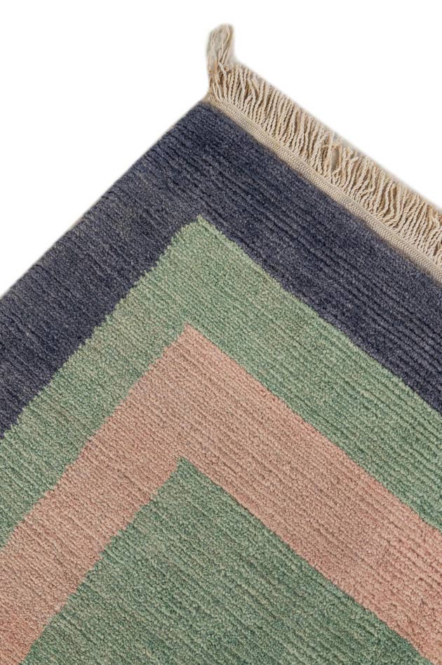 Detail image of 6' 8 x 8' 4 Hand Knotted Tibet Wool Rug