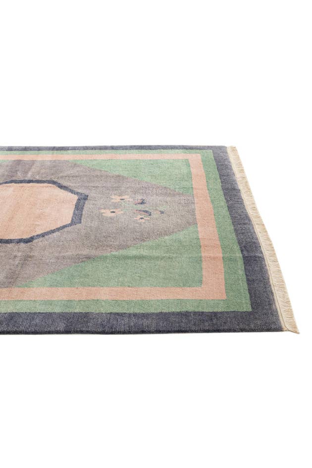 Detail image of 6' 8 x 8' 4 Hand Knotted Tibet Wool Rug