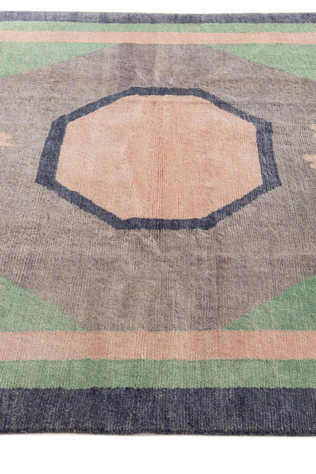 Detail image of 6' 8 x 8' 4 Hand Knotted Tibet Wool Rug