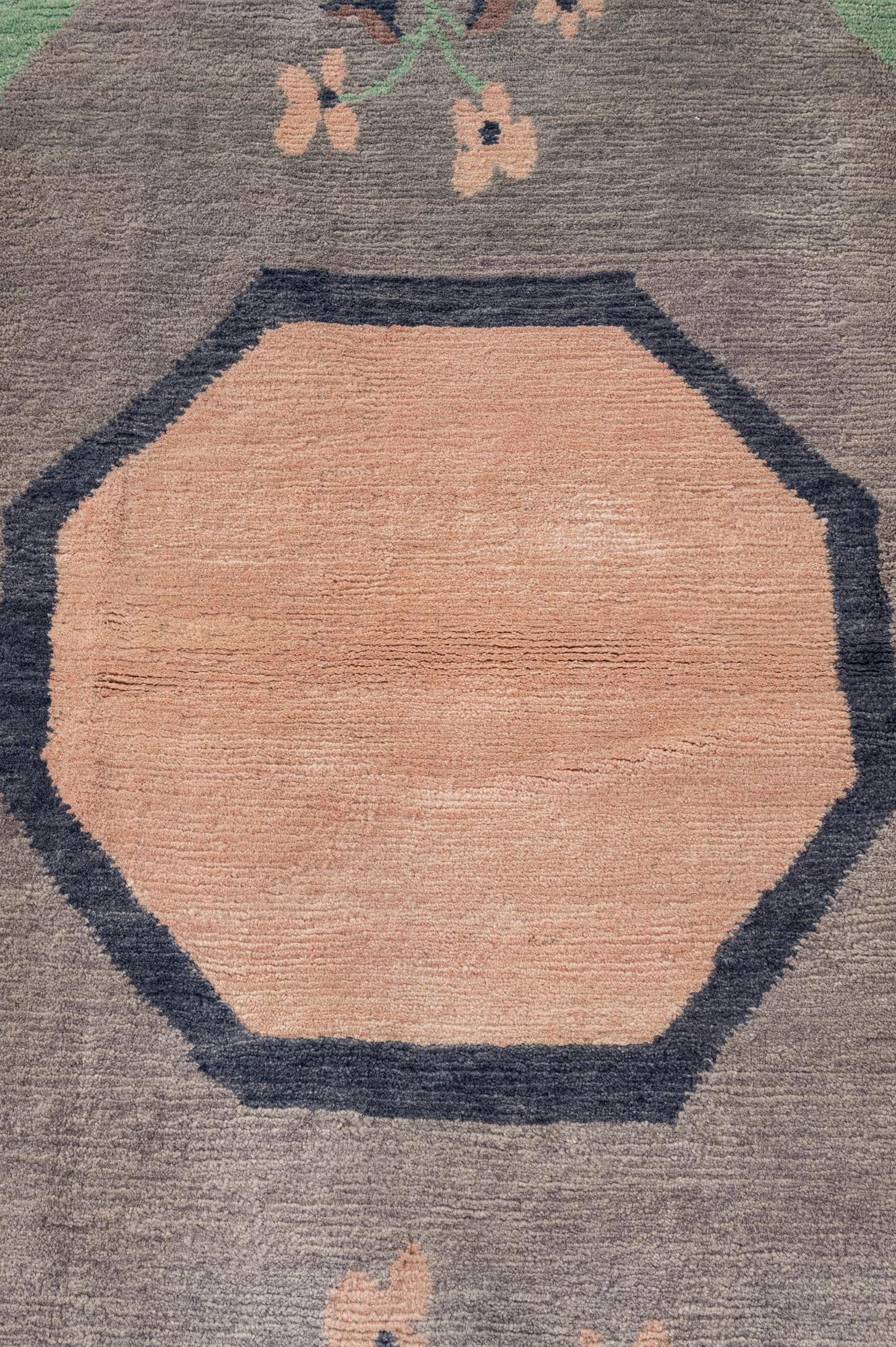 6' 8 x 8' 4 Hand Knotted Tibet Wool Rug