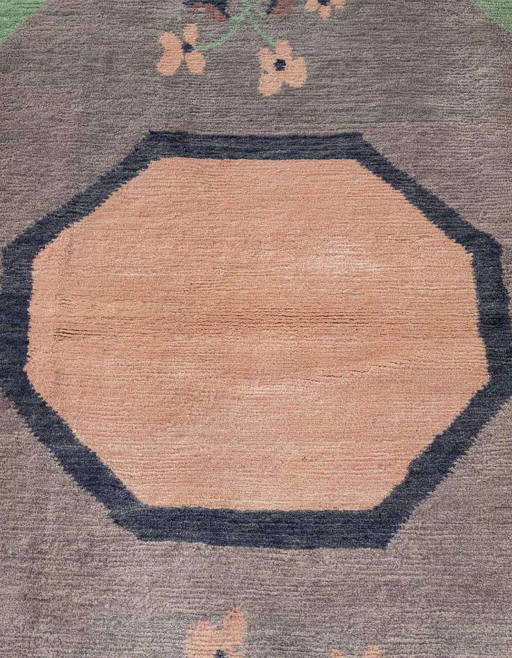 Detail image of 6' 8 x 8' 4  Hand Knotted Tibet Wool Rug