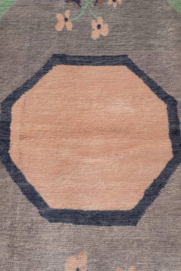 Detail image of 6' 8 x 8' 4 Hand Knotted Tibet Wool Rug