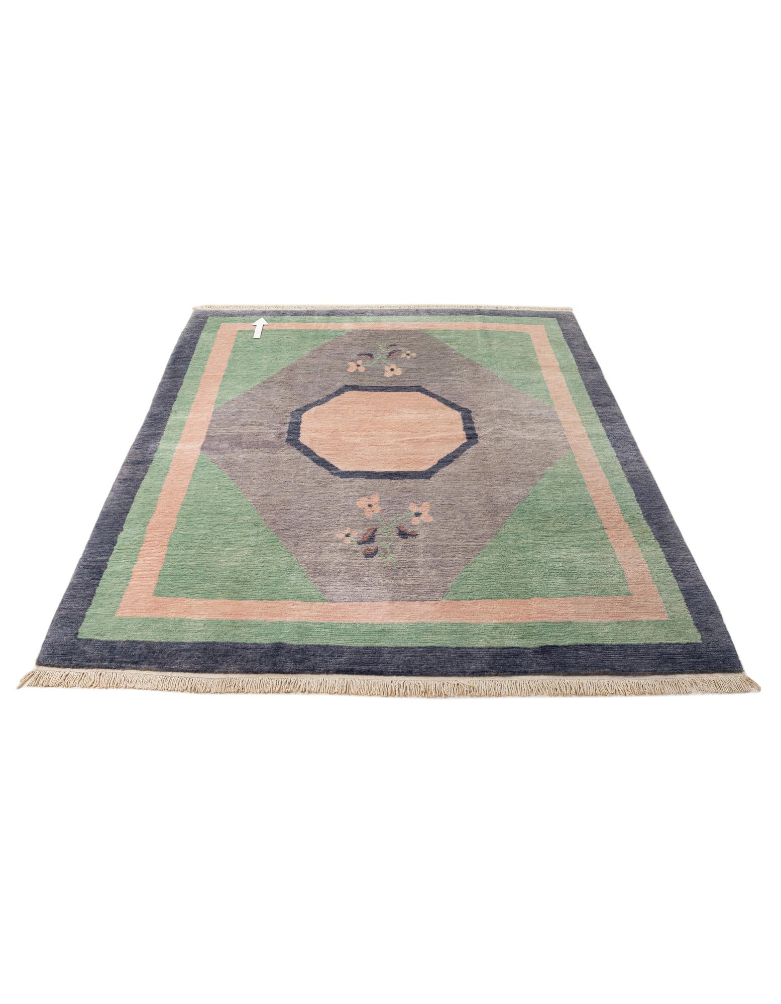 6' 8 x 8' 4 Hand Knotted Tibet Wool Rug