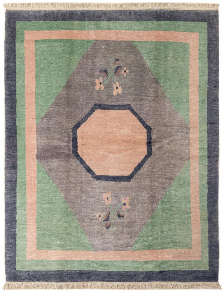 6' 8 x 8' 4 Hand Knotted Tibet Wool Rug
