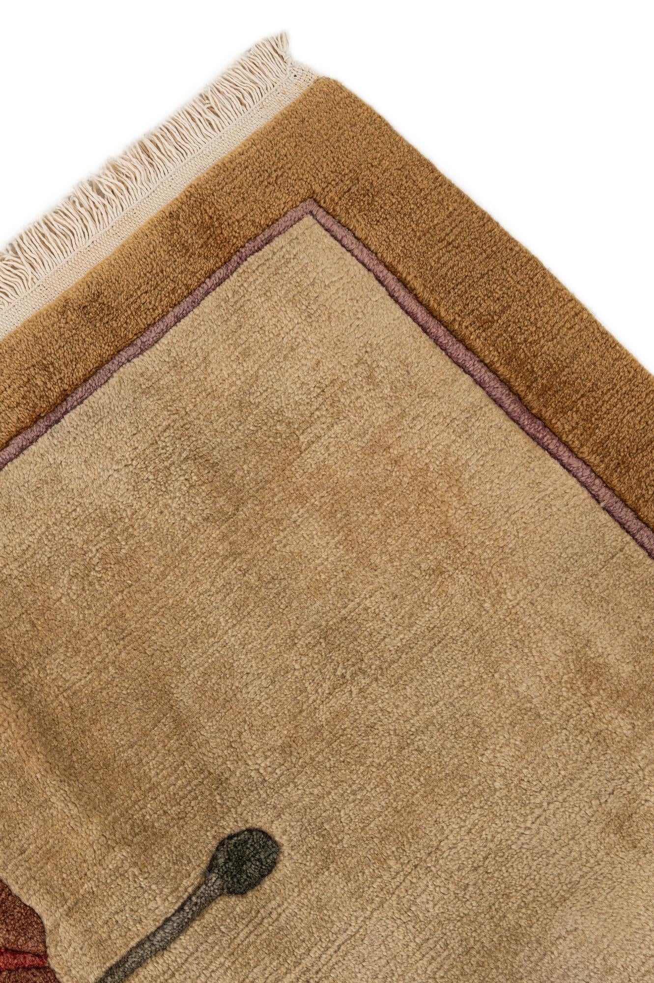 8' 4 x 11' Hand Knotted Tibet Wool Rug