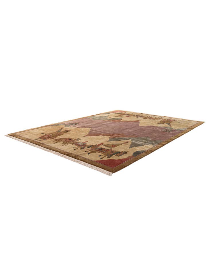 Detail image of 8' 4 x 11' Hand Knotted Tibet Wool Rug