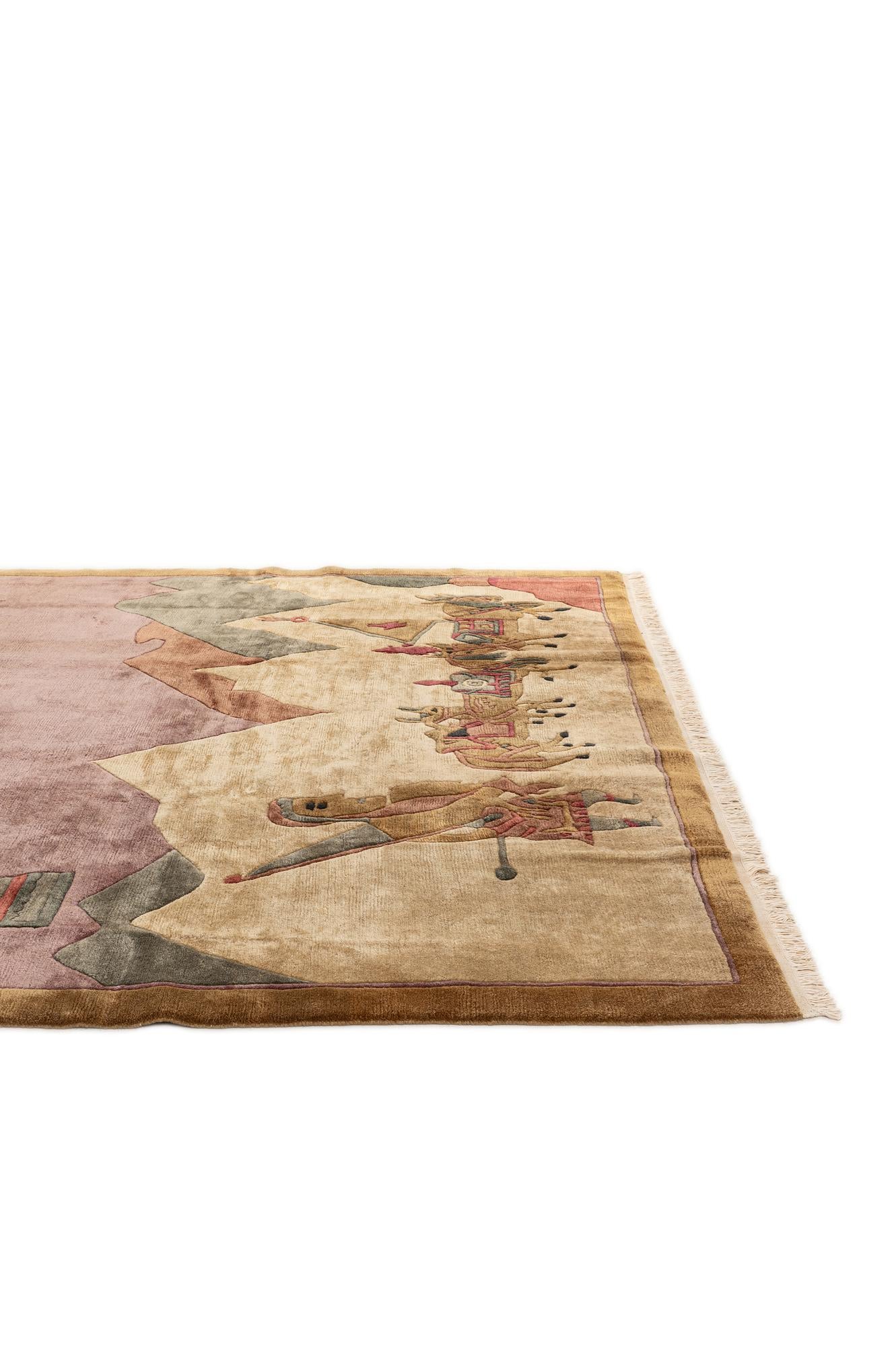 8' 4 x 11' Hand Knotted Tibet Wool Rug