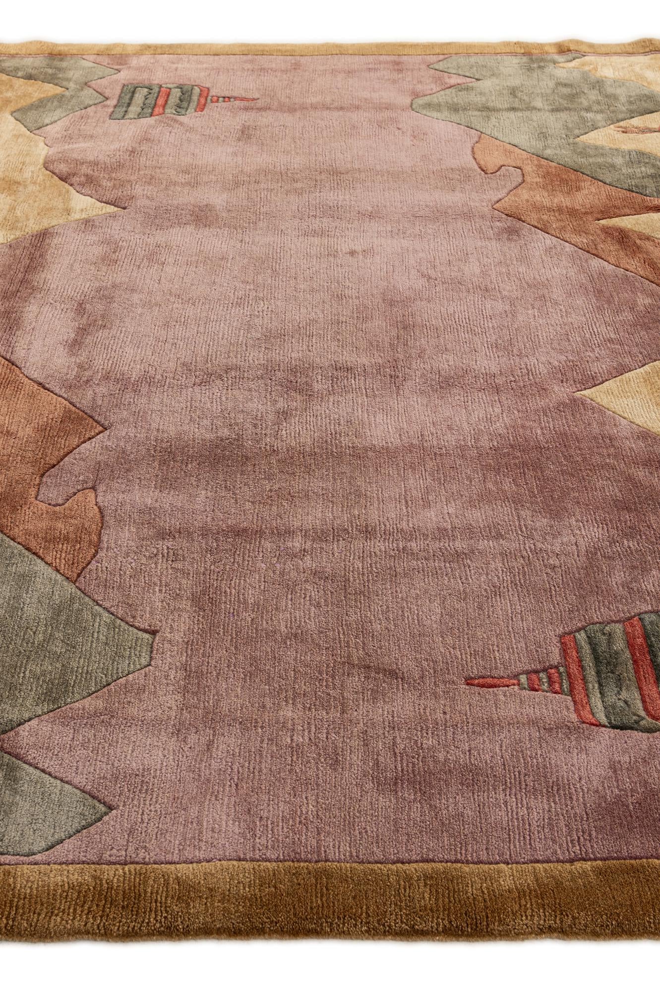 8' 4 x 11' Hand Knotted Tibet Wool Rug