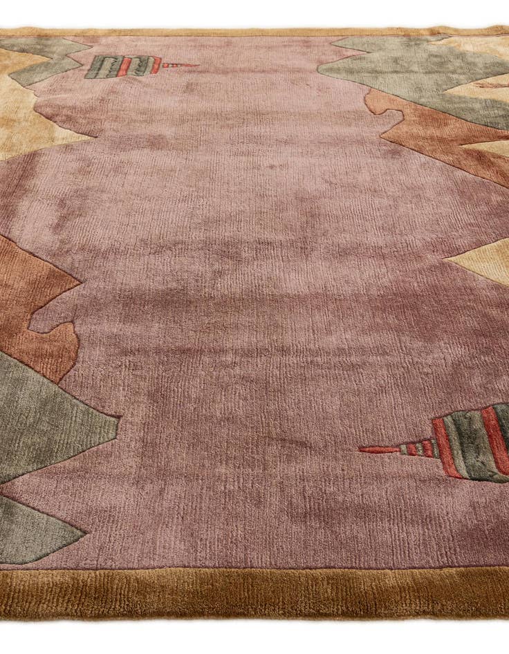 Detail image of 8' 4 x 11' Hand Knotted Tibet Wool Rug