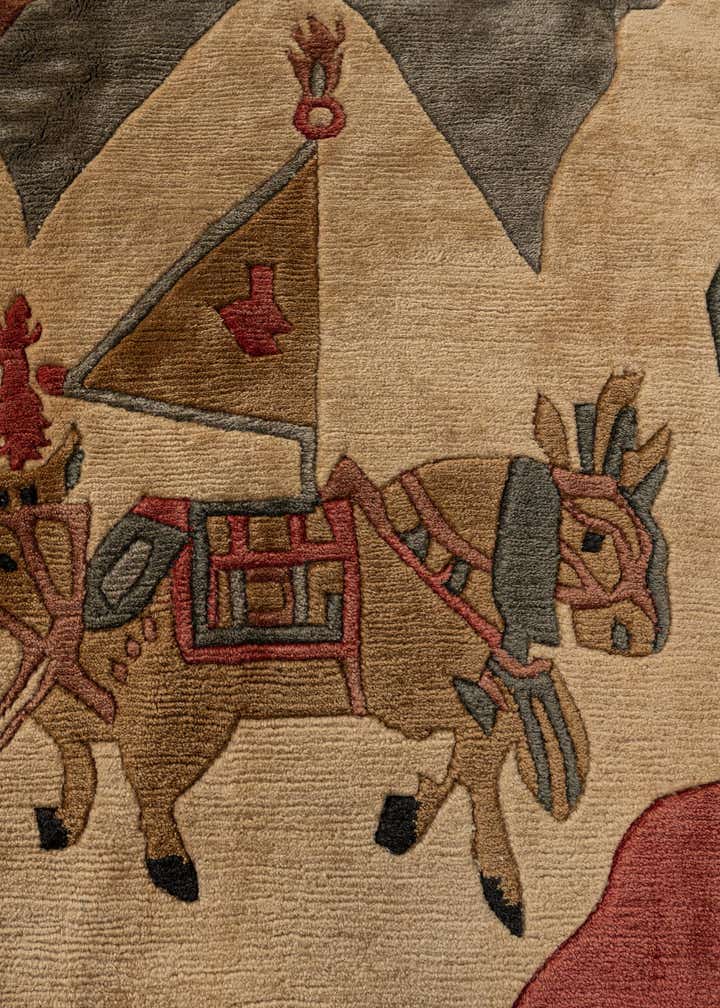 8' 4 x 11' Hand Knotted Tibet Wool Rug