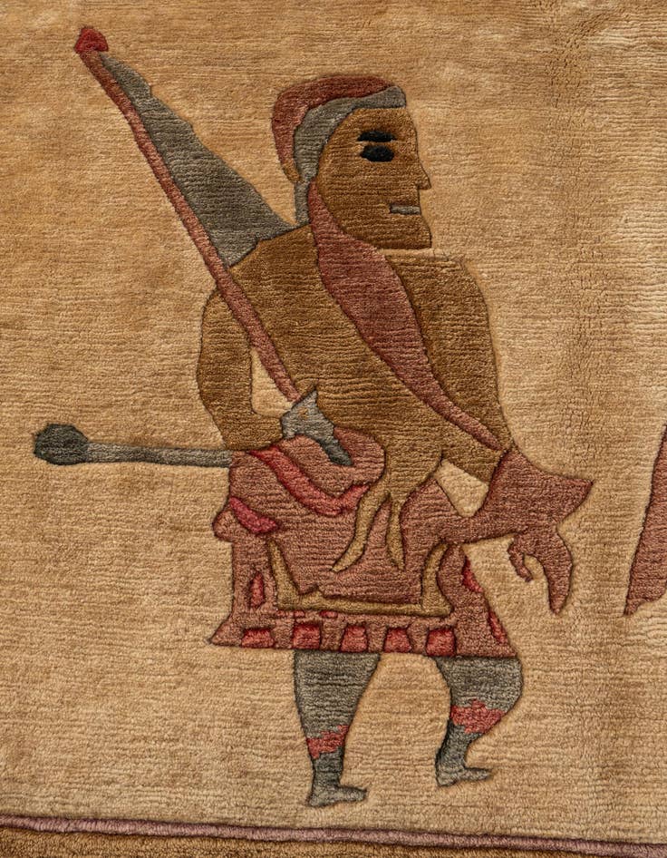 Detail image of 8' 4 x 11' Hand Knotted Tibet Wool Rug