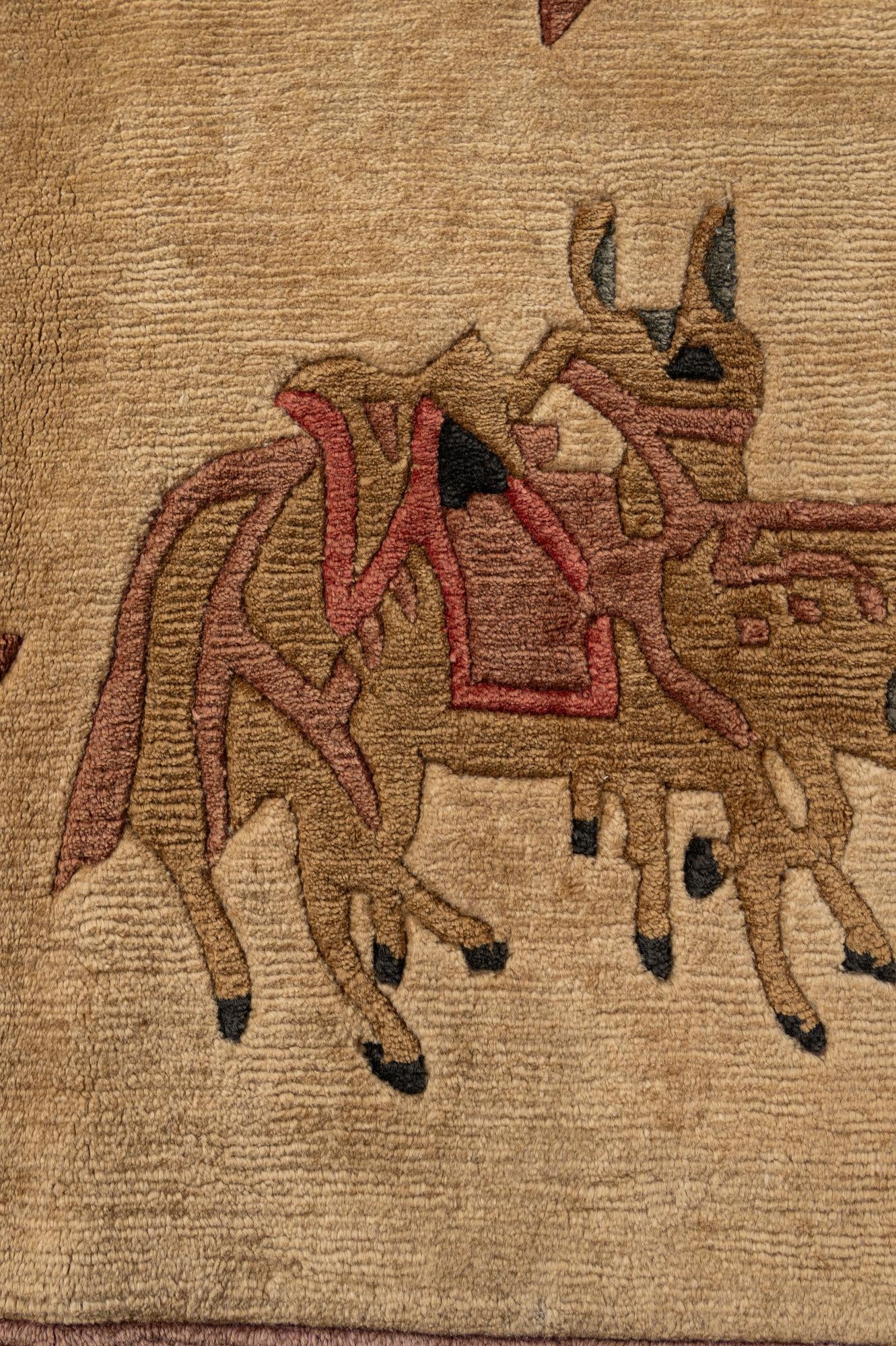 8' 4 x 11' Hand Knotted Tibet Wool Rug