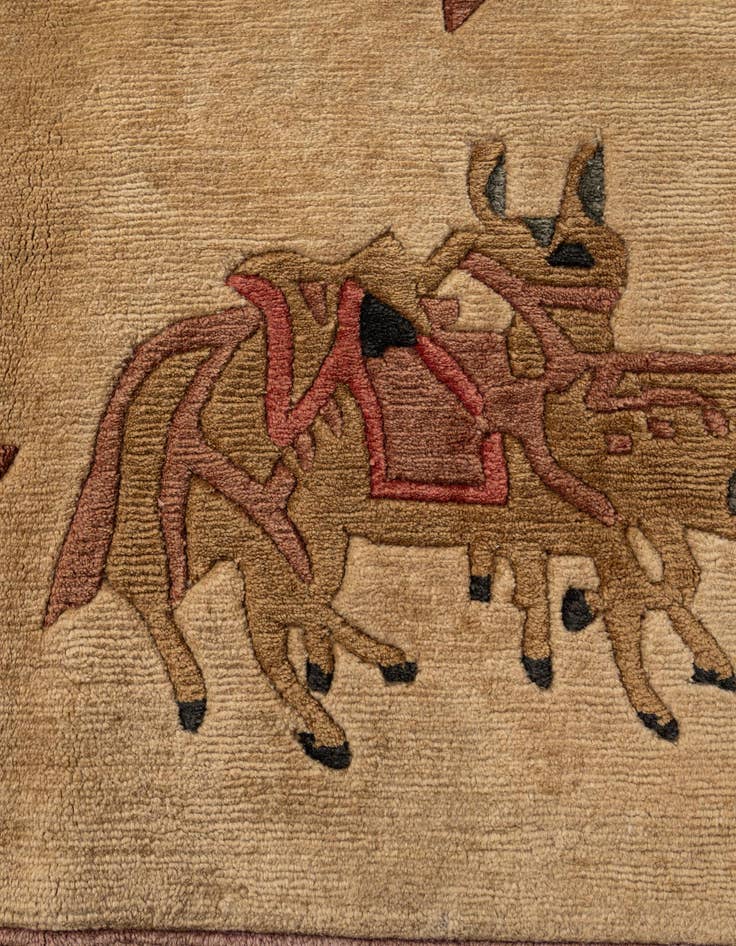 Detail image of 8' 4 x 11' Hand Knotted Tibet Wool Rug