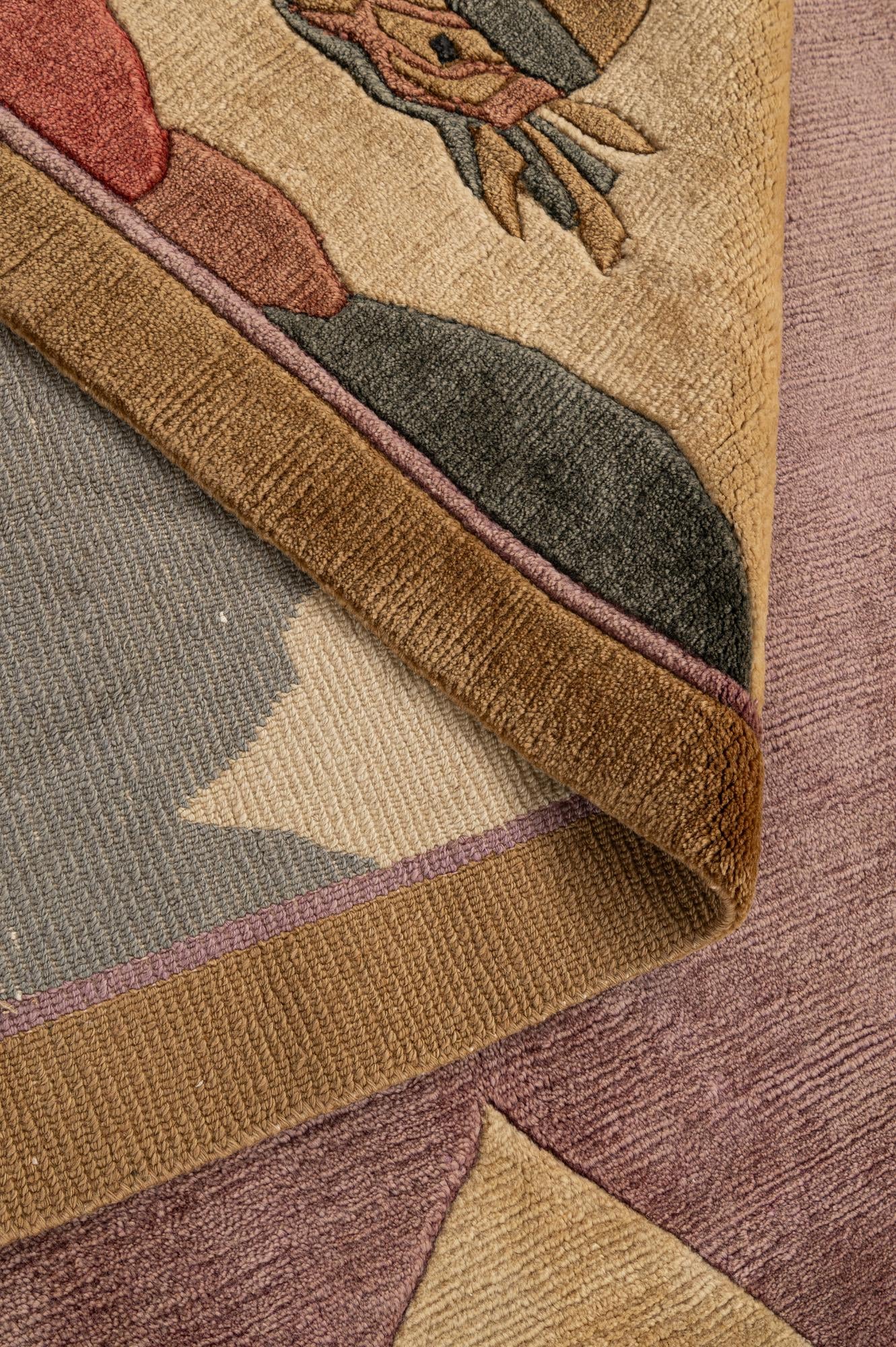 8' 4 x 11' Hand Knotted Tibet Wool Rug