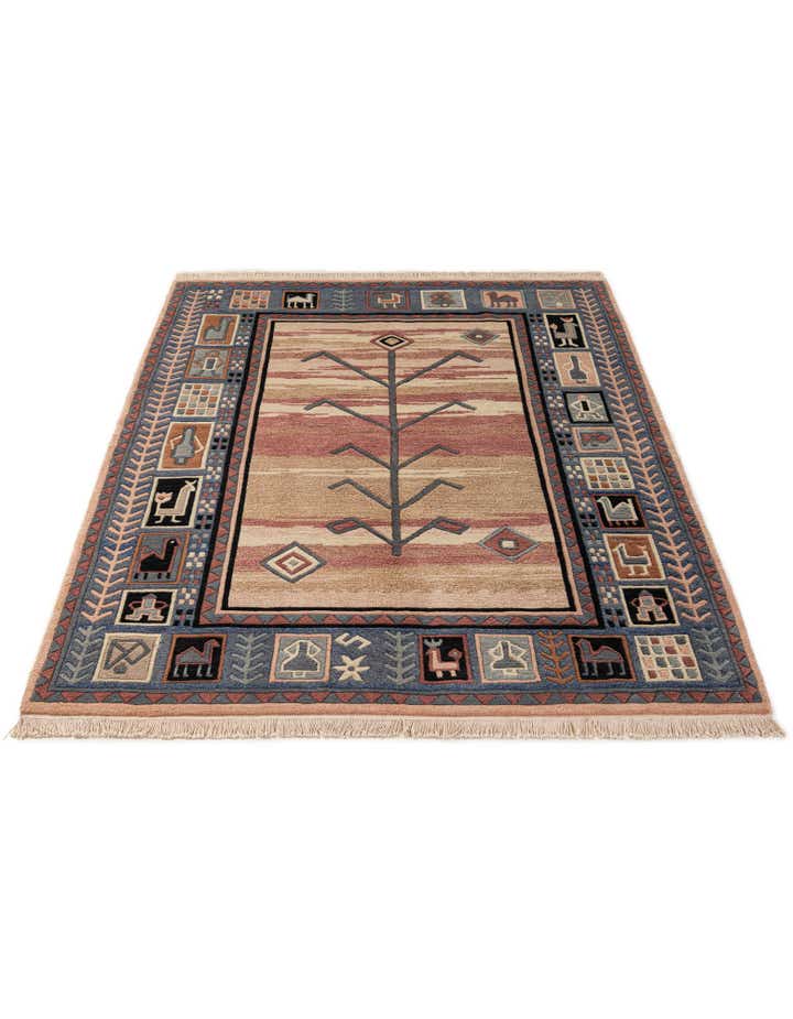 5' 8 x 7' 7 Hand Knotted Tibet Wool Rug