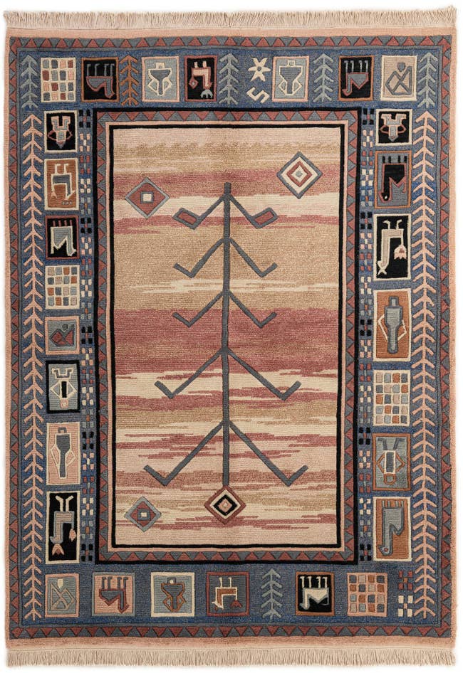 Detail image of 5' 8 x 7' 7 Hand Knotted Tibet Wool Rug