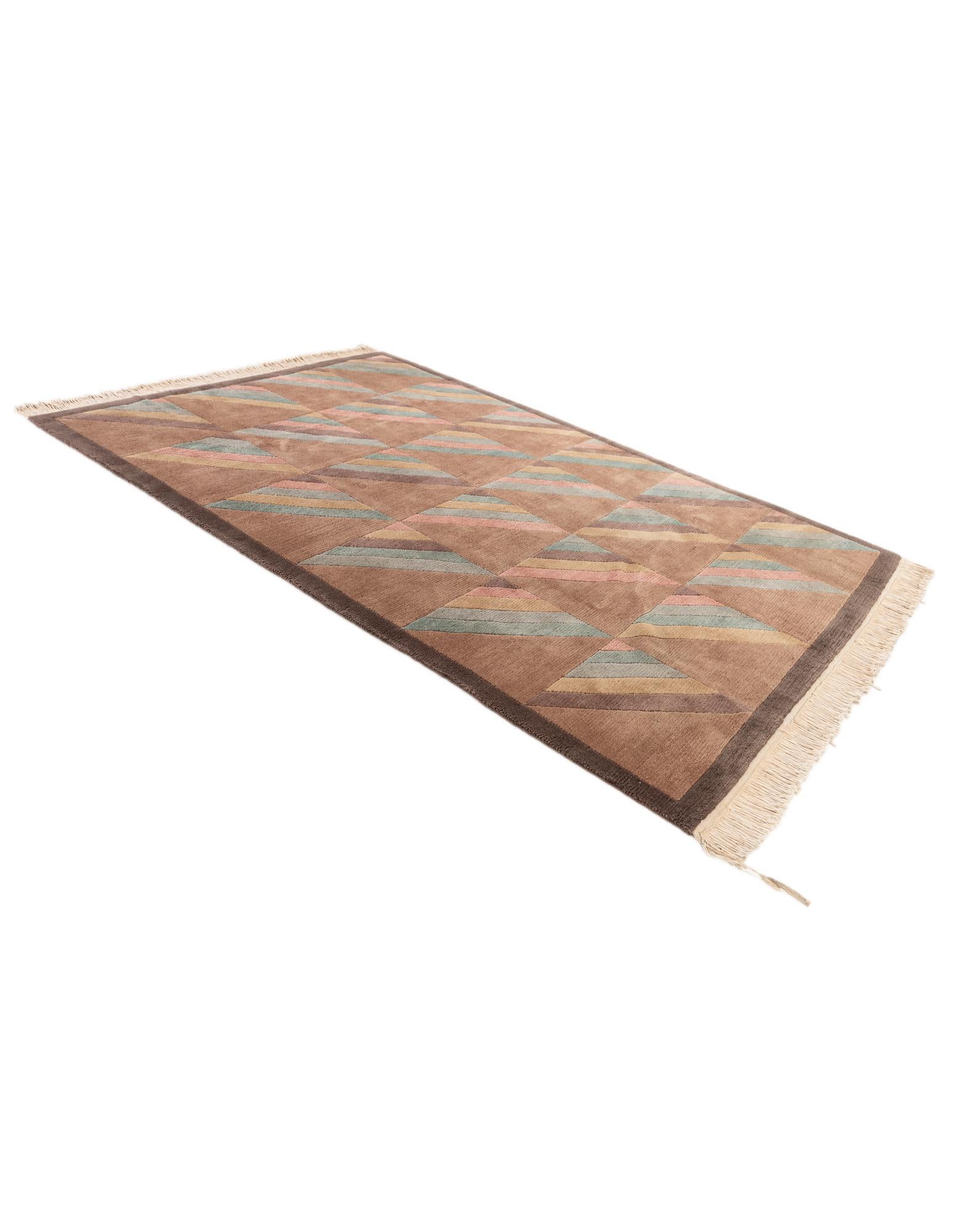 5' 6 x 8' 1 Hand Knotted Tibet Wool Rug