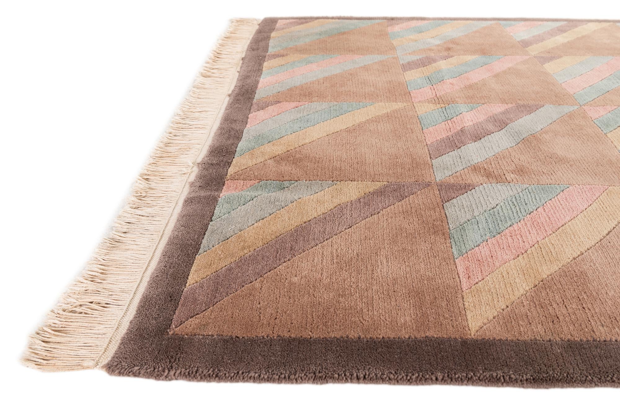 5' 6 x 8' 1 Hand Knotted Tibet Wool Rug