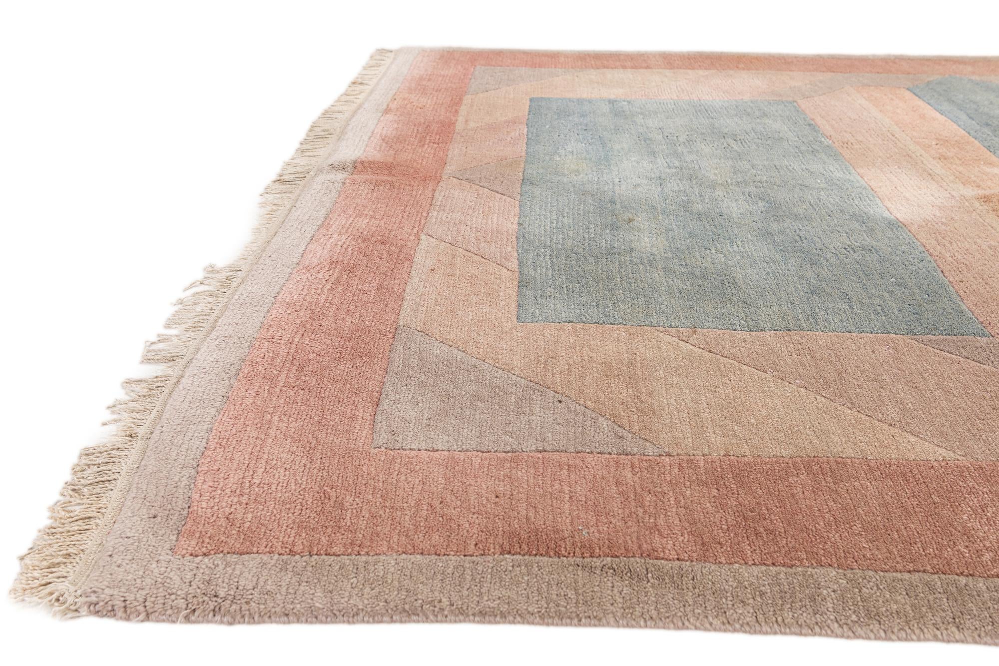 5' 8 x 7' 9 Hand Knotted Tibet Wool Rug