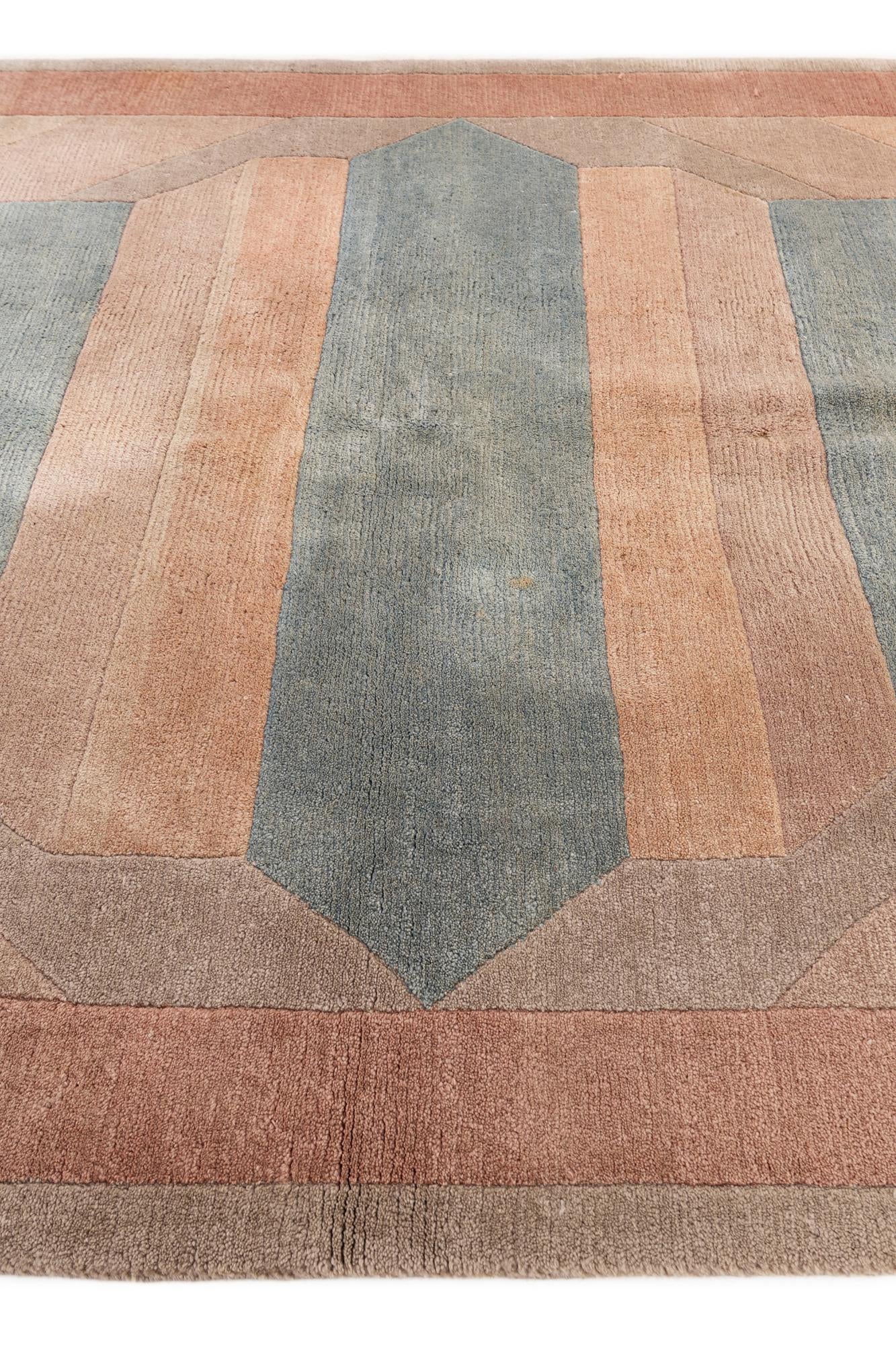 5' 8 x 7' 9 Hand Knotted Tibet Wool Rug