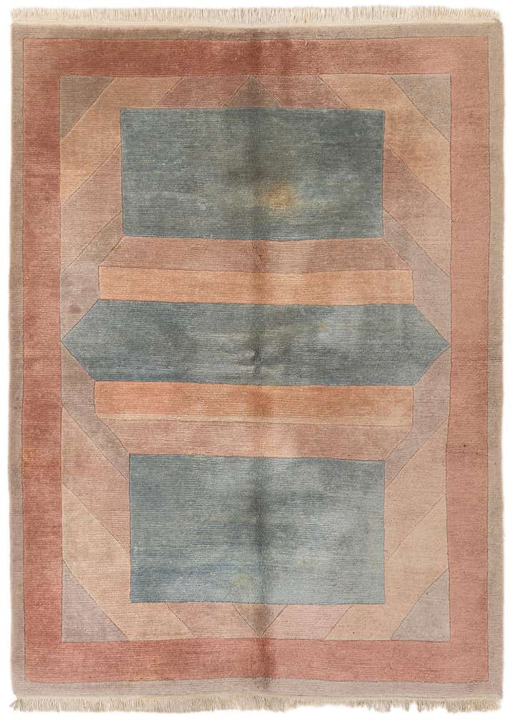 5' 8 x 7' 9 Hand Knotted Tibet Wool Rug