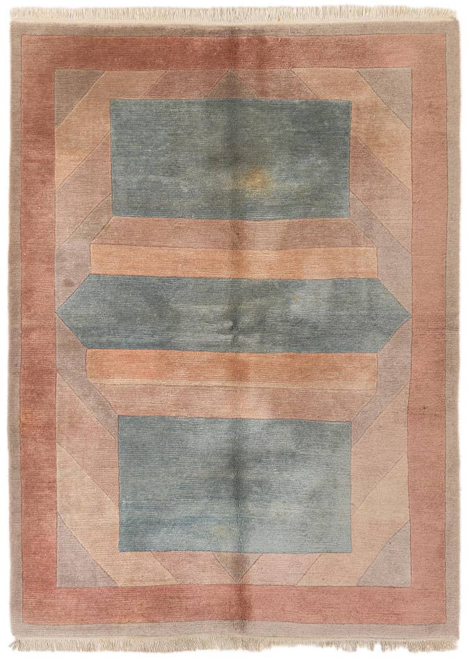 Detail image of 5' 8 x 7' 9 Hand Knotted Tibet Wool Rug
