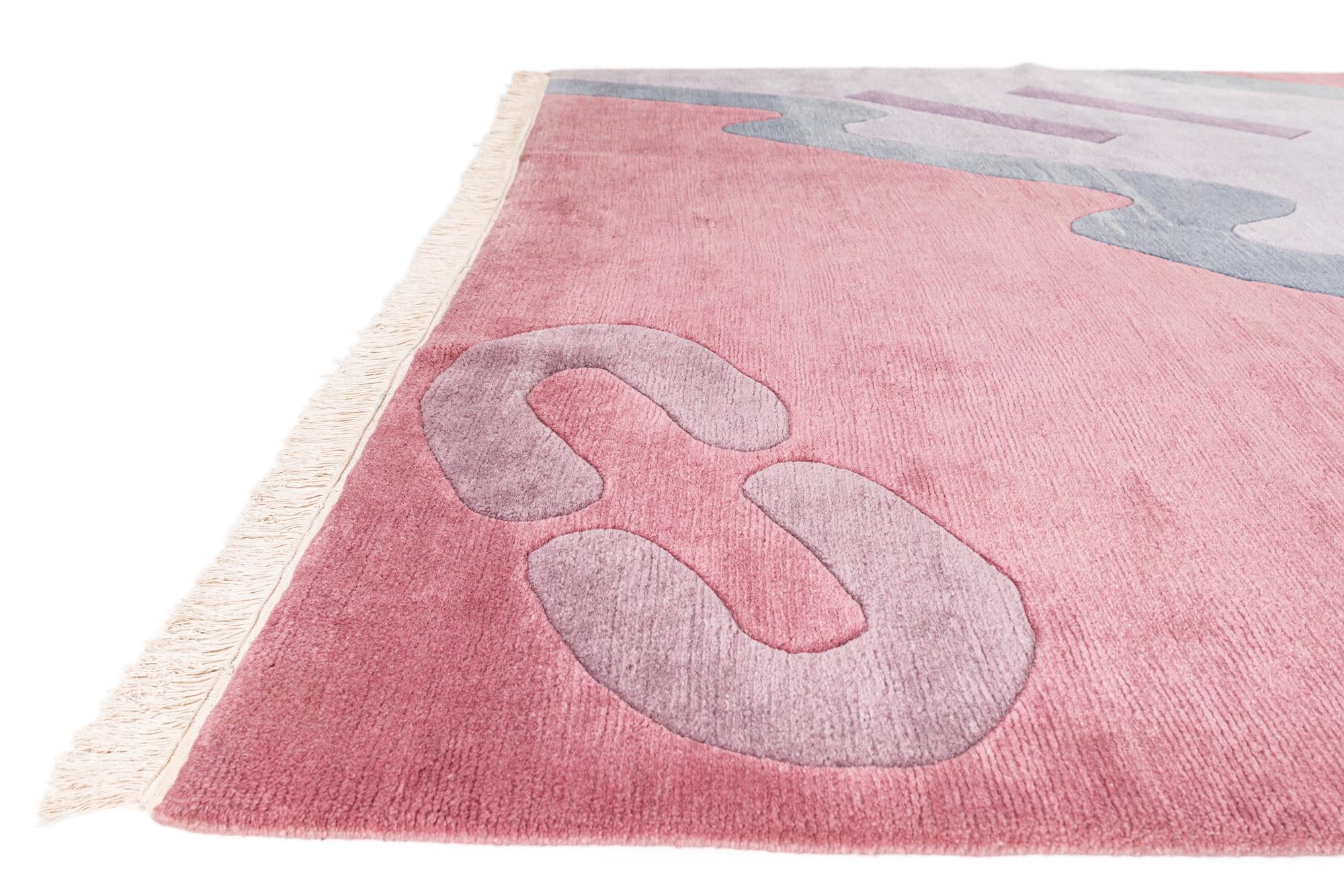 7' 3 x 11' 1 Hand Knotted Tibet Wool Rug